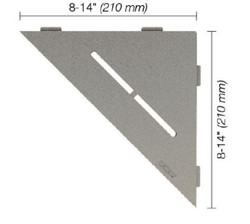 Schluter Shelf-E Triangular Pure Stone Grey SES1 D7 TSSG